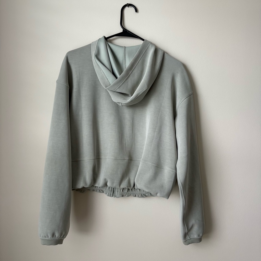 Lululemon Softstreme Full-Zip Hoodie Fog Green size 6 - Picture 2 of 5
